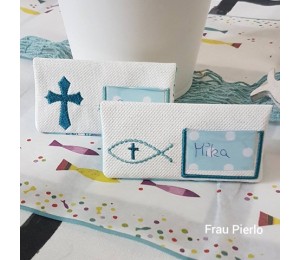 Stickdatei ITH - Tischkarten Konfirmation Kommunion Taufe