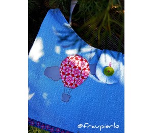 Stickserie - Ballon Liebe Fransenappli