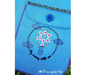 Stickserie - Ballon Liebe Fransenappli