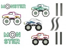 Stickserie - Monstertrucks 