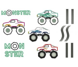 Stickserie - Monstertrucks 