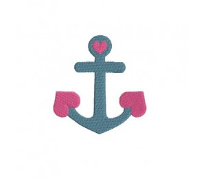 Stickdatei - Anker Herz