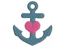 Stickdatei - Anker Herz 2