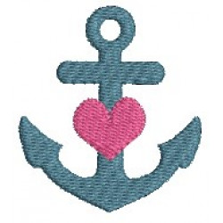 Stickdatei - Anker Herz 2