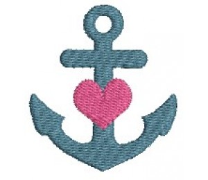 Stickdatei - Anker Herz 2