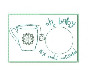 ITH - Mug Rug Wintertasse