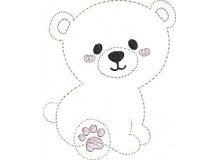 Stickdatei - Schneetiere Bärchen