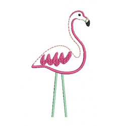 Stickdatei - Camping Flamingo
