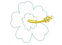 Stickdatei - Hibiskus Appli