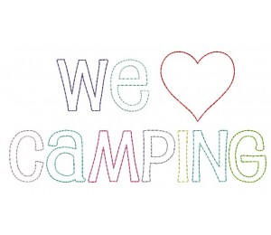 Stickdatei - We love Camping