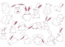 Stickserie - Funny Bunnies