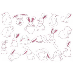 Stickserie - Funny Bunnies