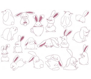 Stickserie - Funny Bunnies