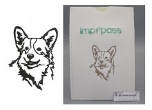 Stickdatei - Corgi Silhouette