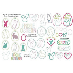 Stickserie - Ei Love Ostern inkl. Anhänger ITH