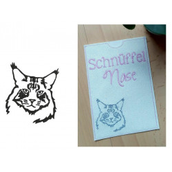 Stickdatei - Main Coon Silhouette