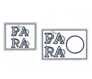 ITH Mug Rug - Papa Werkzeuge