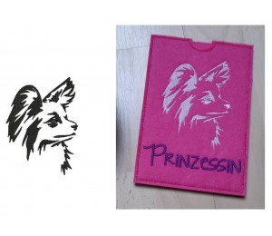 Stickdatei - Papillon Silhouette