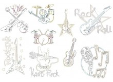 Stickserie - Rockstar