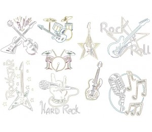 Stickserie - Rockstar