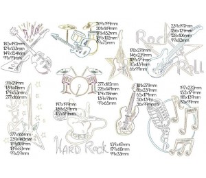 Stickserie - Rockstar