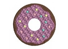 Stickdatei - Donut Zuckerstreusel