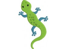 Stickdatei - Echse Reptil incl. Puschendatei