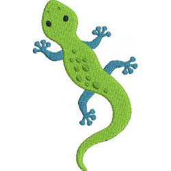 Stickdatei - Echse Reptil incl. Puschendatei