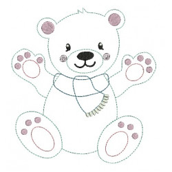 Stickdatei - Schneetiere Eisbär