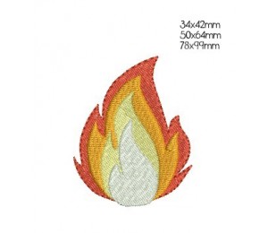 Stickdatei - Flamme