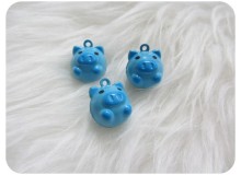 Glöckchen Schweinchen blau