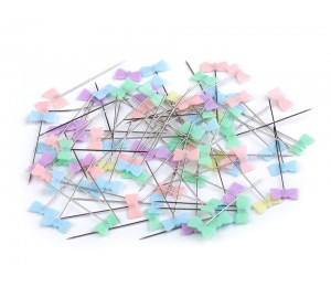 Stecknadel - 41 mm Schleife pastellfarben