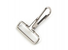 Karabiner - 38mm in silber - für Taschengurt