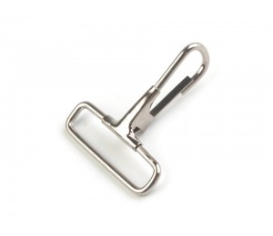 Karabiner - 38mm in silber - für Taschengurt
