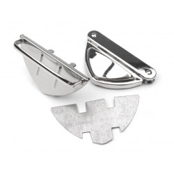 Mappenschloss 25x50mm silber