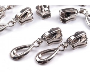 3 SchieberTropfen - silber oder anthrazit farben