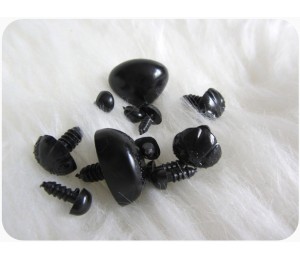 Kunststoff Nase - Set verschiedene Größen Teddy