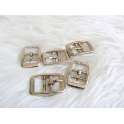 Doppelstegschnalle silber