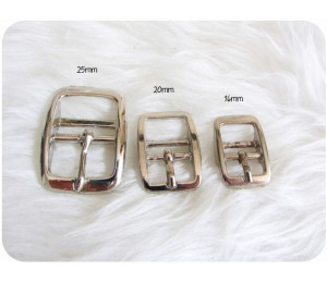 Doppelstegschnalle silber