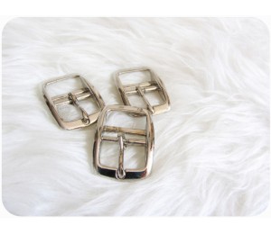 Doppelstegschnalle silber