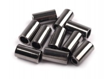 2 St. Metall Endstücke Kordelenden 8x15 mm