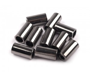 2 St. Metall Endstücke Kordelenden 8x15 mm