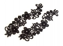 Applikation Spitze / Spitzeneinsatz 8x27 cm 