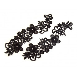 Applikation Spitze / Spitzeneinsatz 8x27 cm 