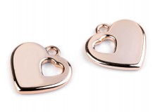 Anhänger Herz 24x24 mm goldfarben