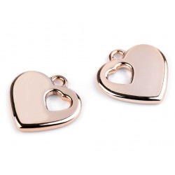 Anhänger Herz 24x24 mm goldfarben