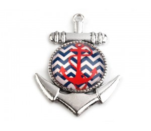Anhänger Anker mit Cabochon