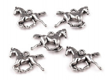 Anhänger Metall Pferd 15x18 mm 