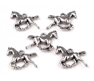 Anhänger Metall Pferd 15x18 mm 