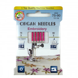ORGAN® Needles Embroidery Sortiment 75-90